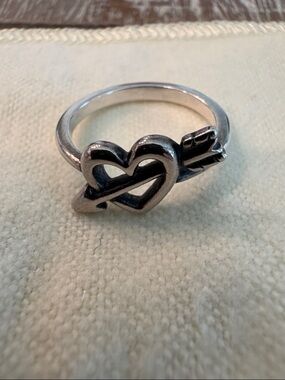James Avery Heart & Arrow Ring - Silver